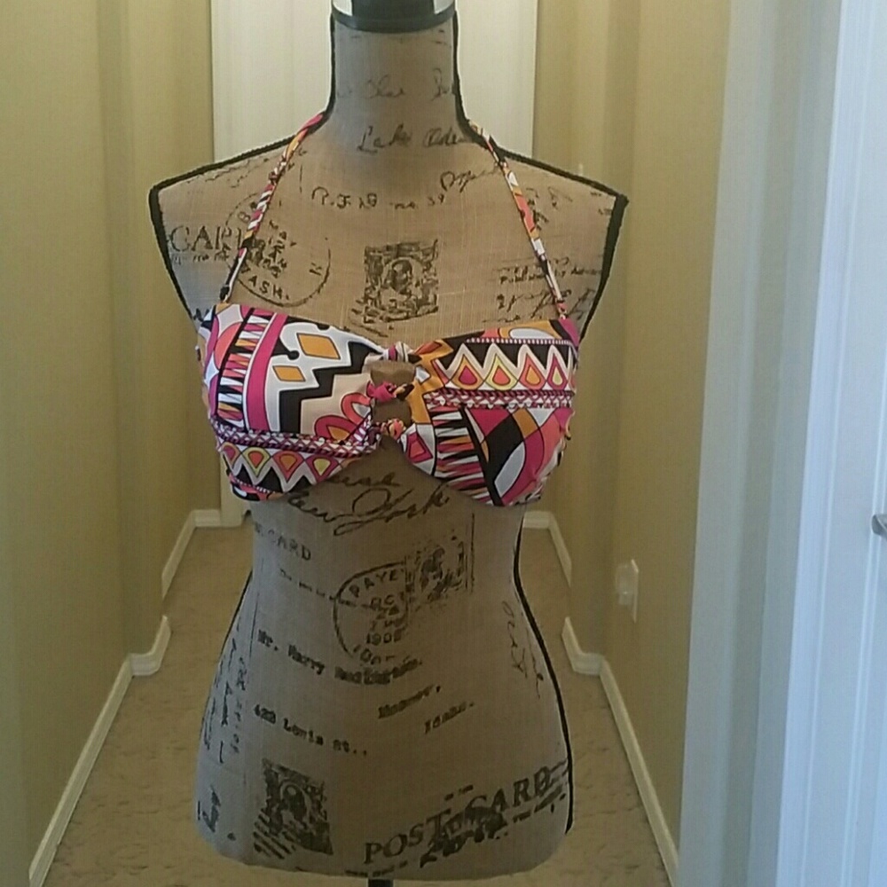 2 Multi Color Bikini Tops - Picture 3 of 4